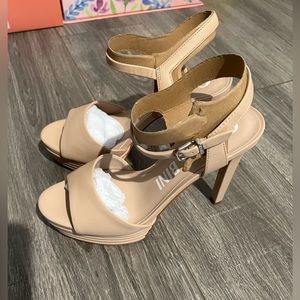 Gianni Bini Leather Ankle Strap Stiletto heels